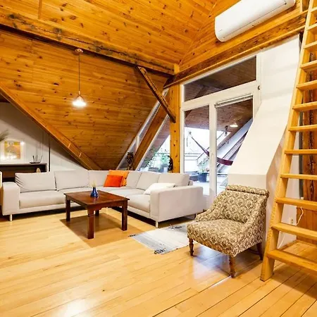 Rooftop 180m2 Loft With Private Sauna, Lägenhet Bratislava